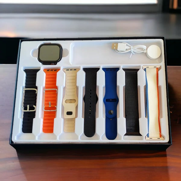 S10 Ultra 2 smart watch with 7 Different straps