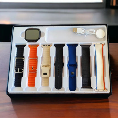 S10 Ultra 2 smart watch with 7 Different straps